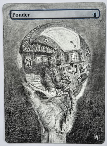Escher ponder hand - escher,